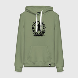 Женская толстовка-худи Бег и здоровое питание