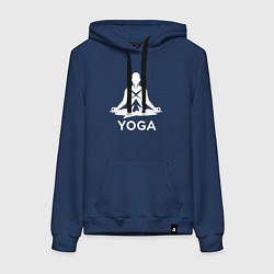 Женская толстовка-худи Медитация в позе лотоса