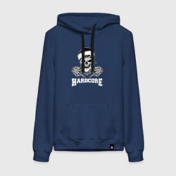 Женская толстовка-худи Hardcore skeletor