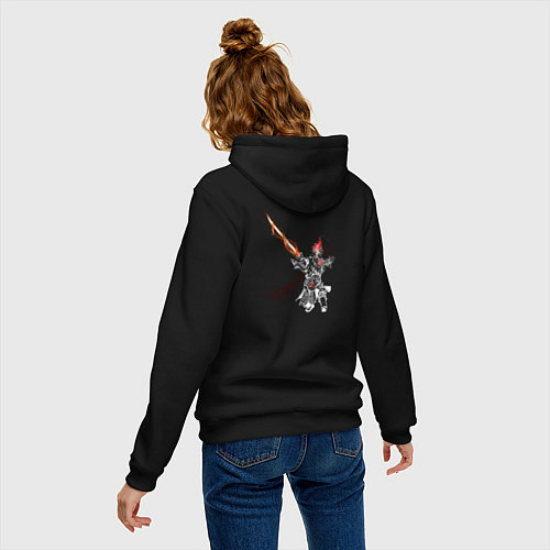 Женская толстовка-худи Джагер 900 gpm / Черный – фото 4