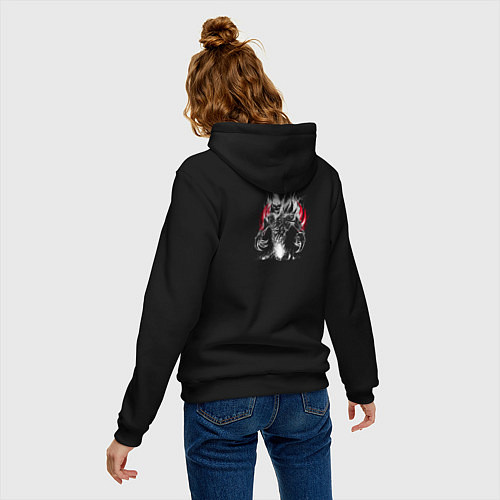 Женская толстовка-худи ZXC Shadow Fiend Dota 2 Сф Гуль / Черный – фото 4