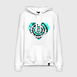 Женская толстовка-худи Сердце Тай Дай