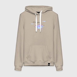 Женская толстовка-худи Бегущая курица, я все успею