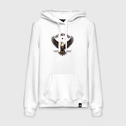 Женская толстовка-худи Свободный и гордый орёл