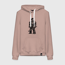 Женская толстовка-худи Спартанец с цепным клинком