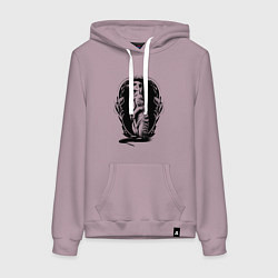 Женская толстовка-худи Сурикат на орнаменте