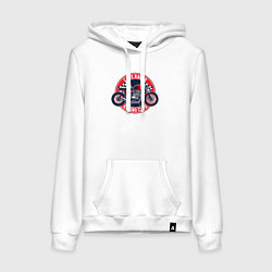 Женская толстовка-худи Cafe racer