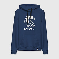 Женская толстовка-худи Тукан в минималистичном стиле