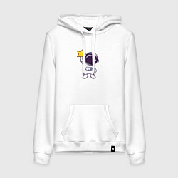 Женская толстовка-худи Звёздный астронавт