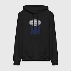 Толстовка-худи хлопковая женская Batman na-na me, цвет: черный