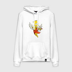 Женская толстовка-худи Барт Симпсон амур