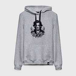 Женская толстовка-худи Джонни Депп с букетом цветов