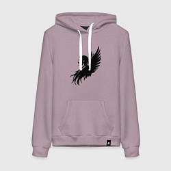 Женская толстовка-худи Фредди Меркьюри с ангельскими крыльями