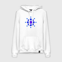 Женская толстовка-худи Снежинка окружностями