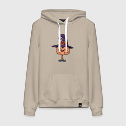 Женская толстовка-худи Ведьма тыква