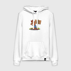 Женская толстовка-худи Конь уставший