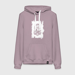 Женская толстовка-худи Белый жеребец