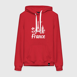 Женская толстовка-худи Французская элегантность
