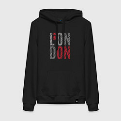 Женская толстовка-худи Поверни на Лондон
