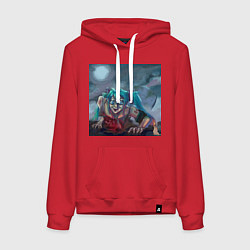 Женская толстовка-худи Halloween Miku zombie