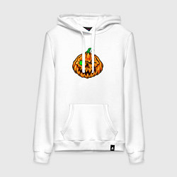 Женская толстовка-худи Тыква на хэллоуин