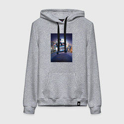 Женская толстовка-худи Семейка Аддамс в машине