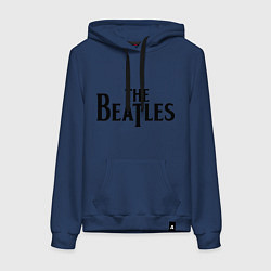 Толстовка-худи хлопковая женская The Beatles, цвет: тёмно-синий