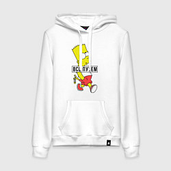 Женская толстовка-худи Барт Симпсон: Все путем