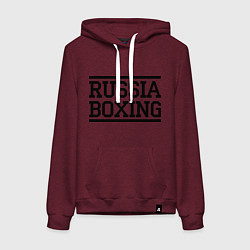 Женская толстовка-худи Russia boxing