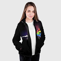 Куртка с капюшоном женская Покемоны, цвет: 3D-черный — фото 2
