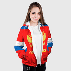 Куртка с капюшоном женская Сборная РФ: #77 TELEGIN, цвет: 3D-белый — фото 2