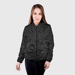 Куртка с капюшоном женская Пылания страсти, цвет: 3D-черный — фото 2