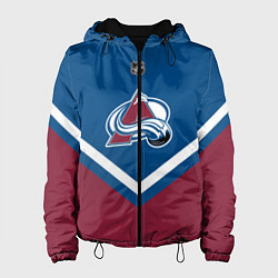 Куртка с капюшоном женская NHL: Colorado Avalanche, цвет: 3D-черный