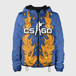 Куртка с капюшоном женская CS:GO Fire Elemental, цвет: 3D-черный