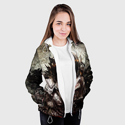 Куртка с капюшоном женская Disturbed: Madness, цвет: 3D-белый — фото 2