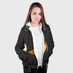 Куртка с капюшоном женская XXX Banana, цвет: 3D-белый — фото 2