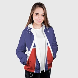 Куртка с капюшоном женская ВКС: стрела, цвет: 3D-белый — фото 2