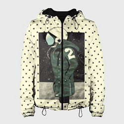 Куртка с капюшоном женская Космическая мода, цвет: 3D-черный