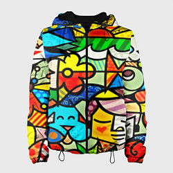 Женская куртка Картинка-мозаика