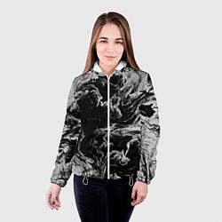 Куртка с капюшоном женская Vortex gray, цвет: 3D-белый — фото 2