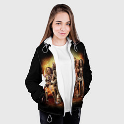 Куртка с капюшоном женская LORDI, цвет: 3D-белый — фото 2