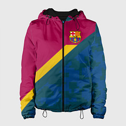 Куртка с капюшоном женская Barcelona FC: Sport Camo 2018, цвет: 3D-черный