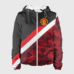 Куртка с капюшоном женская Man UTD FC: Sport Camo, цвет: 3D-белый