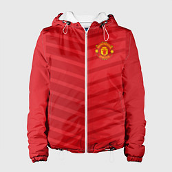 Куртка с капюшоном женская FC Manchester United: Reverse, цвет: 3D-белый