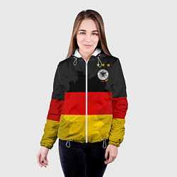 Куртка с капюшоном женская Сборная Германии, цвет: 3D-белый — фото 2
