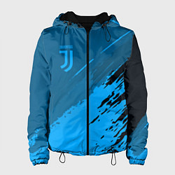 Куртка с капюшоном женская FC Juventus: Blue Original, цвет: 3D-черный