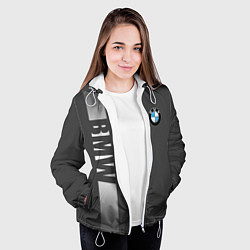 Куртка с капюшоном женская BMW SPORT, цвет: 3D-белый — фото 2
