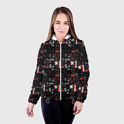 Куртка с капюшоном женская Twenty One Pilots: Pattern, цвет: 3D-белый — фото 2