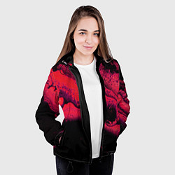 Куртка с капюшоном женская Краски марса, цвет: 3D-черный — фото 2