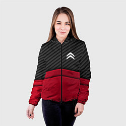 Куртка с капюшоном женская Citroen: Red Carbon, цвет: 3D-черный — фото 2